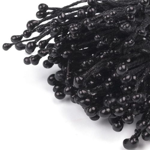 3 mm-es porzó fekete színben