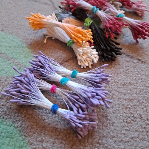 2 mm-es lila matt porzók 