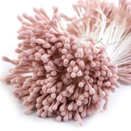 2 mm-es sötétrózsaszín matt porzók 