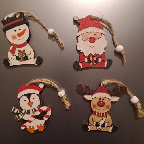 4 daraboskarácsonyi dísz - 6 cm 