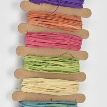 Színes raffia szalag szett - 18 gr