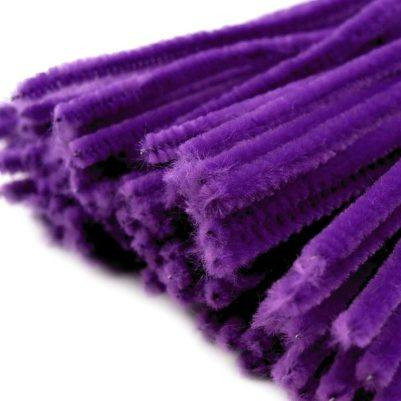 Sötétlila zsenília drót