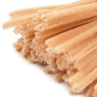 Halvány barack zsenília drót