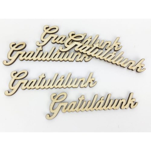 Gratulálok felirat 