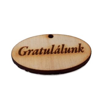 Gratulálunk tábla - 4cm