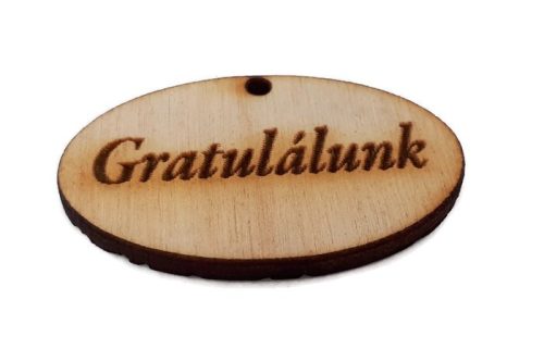 Gratulálunk tábla - 4cm