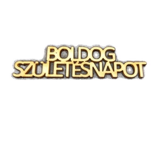 Boldog szülinapot felirat 9 x 2,4 cm