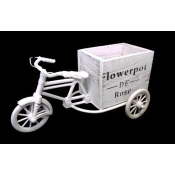 Műanyag tricikli fa kaspóval