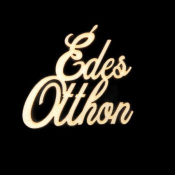 Édes otthon felirat - natúr fa