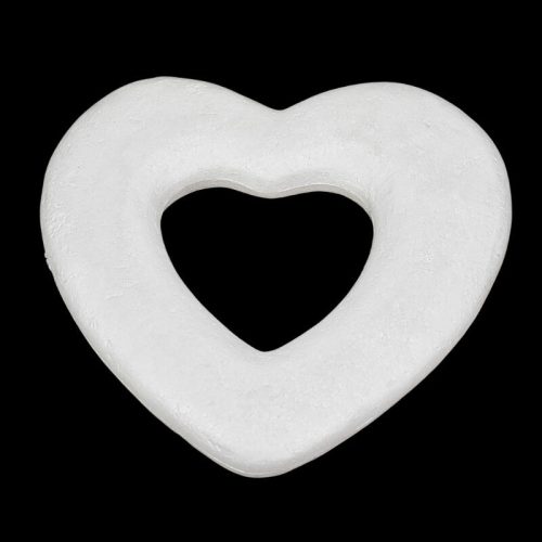 Polisztirol szív -27 cm