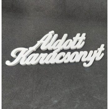 Áldott Karácsonyt felirat 10 cm