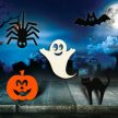 Festett halloween-i rémisztő csomag (fából)