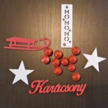 Fehér - piros karácsonyi terméscsomag