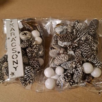 Fehér - hamvas karácsonyi terméscsomag